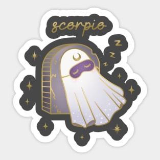 Scorpio Sleeping Ghost Sticker